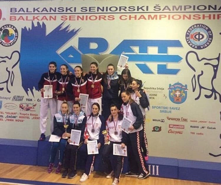 Ilustracija članka: Ivan Kvesić prvak Balkana u karateu, reprezentaciji Hrvatske ekipno zlato