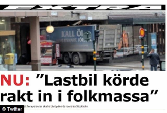 Ilustracija članka: VIDEO | Kamion se zabio u trgovački centar u Stockholmu