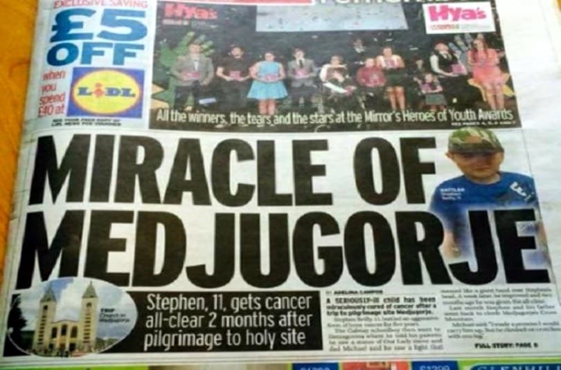 Ilustracija članka: Irci u čudu: Dječak (11) ozdravio od raka kostiju na brdu ukazanja u Međugorju