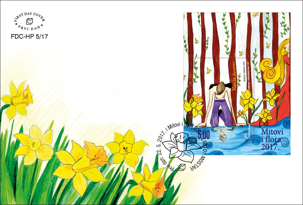 Ilustracija članka: Mit o Narcisu i nimfi Eho na novoj marki HP Mostar