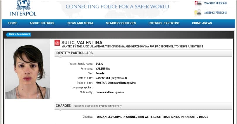 Ilustracija članka: Mostarka na Interpolovoj tjeralici