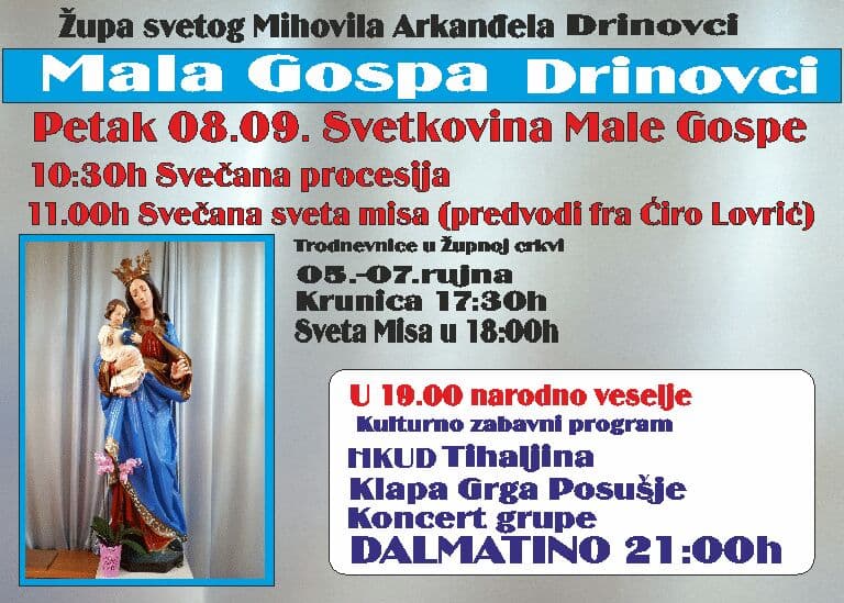 Ilustracija članka: Večeras koncert grupe Dalmatino u Drinovcima