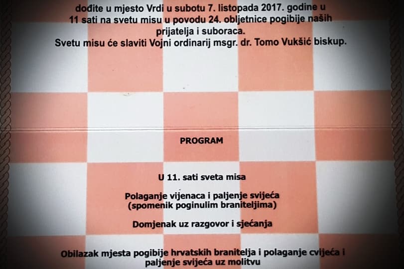 Ilustracija članka: VRDI 2017: Sveta misa u povodu 24. obljetnice pogibije naših prijatelja i suboraca