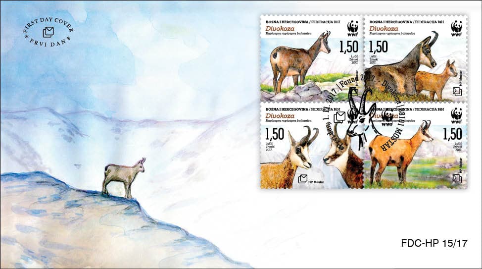 Ilustracija članka: Nova izdanja maraka HP Mostar s motivima smilja i divokoza