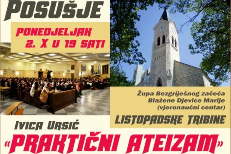 Ilustracija članka: NAJAVA: Tribina Ivice Ursića u Posušju