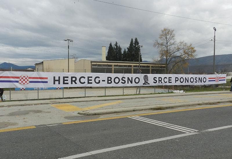 Ilustracija članka: Čapljina: Transparent od 30 metara za Slobodana Praljka