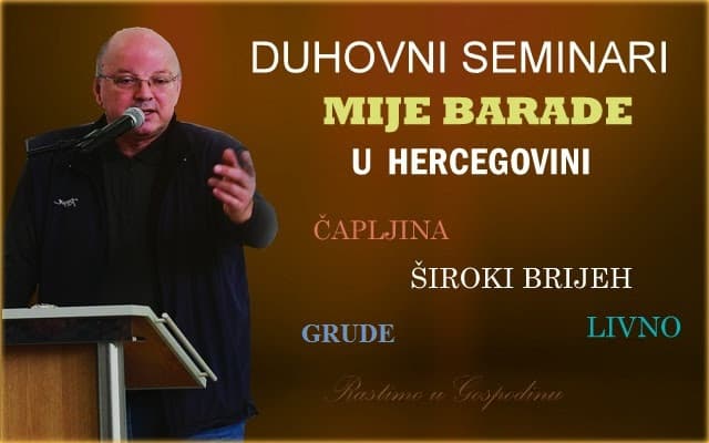 Ilustracija članka: Mijo Barada, poznati hrvatski karizmatik, dolazi u Grude