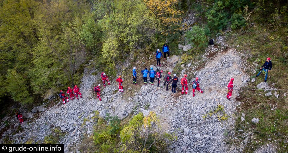 Ilustracija članka: Zajednička vježba hercegovačkih gorskih službi spašavanja