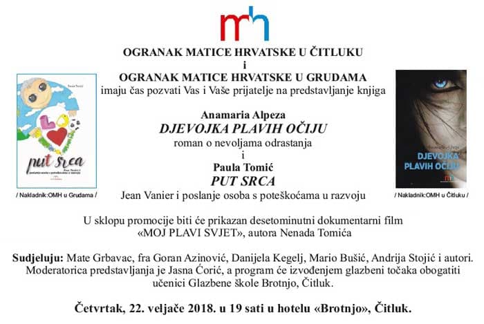Ilustracija članka: NAJAVA: Anamaria Alpeza i Paula Tomić predstavljaju svoje knjige u Čitluku