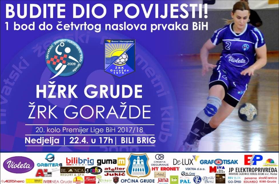 Ilustracija članka: Rukometašice Gruda dijeli jedan bod do četvrtog naslova prvaka BiH