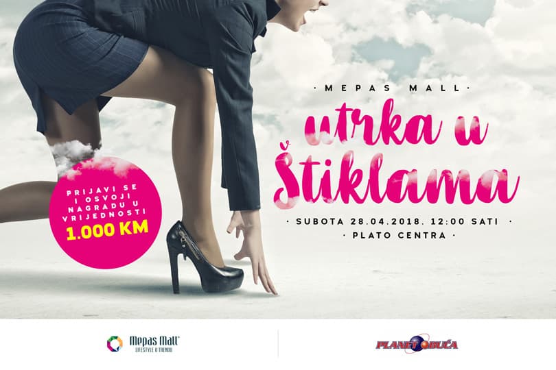 Ilustracija članka: Mostar: Prijavite se na Mepas Mall Utrku u štiklama i osvojite 1.000 KM!