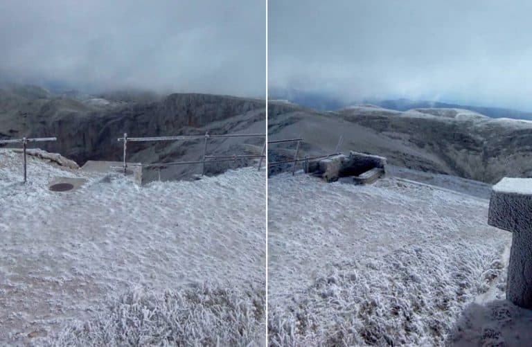 Ilustracija članka: Snijeg zabijelio vrhove Čvrsnice i Vran planine