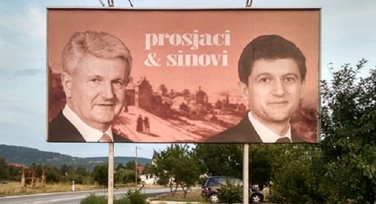 Ilustracija članka: PROSJACI I SINOVI U Cisti Provo osvanuo zanimljiv i znakovit plakat Todorića i Marića