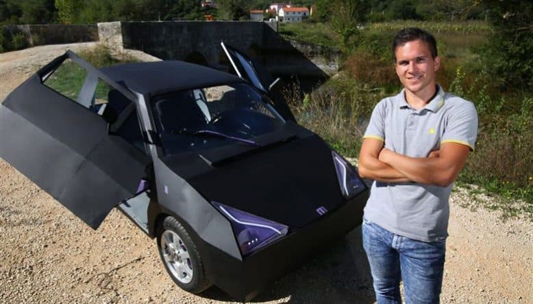 Ilustracija članka: Mladi inovator Mario Ljubičić predstavit će u Zagrebu svoj prvi električni automobil