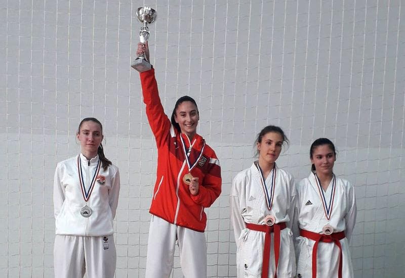 Ilustracija članka: Širokobriježanka Petra Zeljko prvakinja Hrvatske u karateu