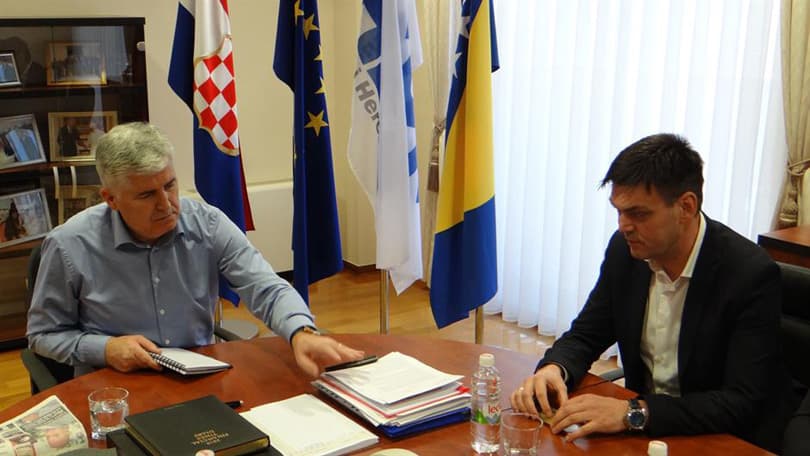 Ilustracija članka: Održan sastanak Čovića i Cvitanovića u Mostaru