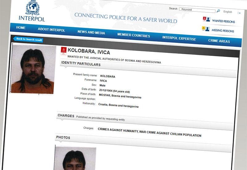 Ilustracija članka: Raspisana tjeralica za Ivicom Kolobarom