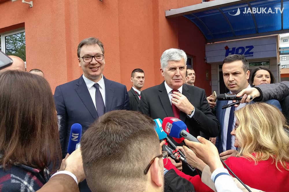 Ilustracija članka: Vučić: Želim da se srpski proizvodi prodaju u Širokom Brijegu, Mostaru i Grudama