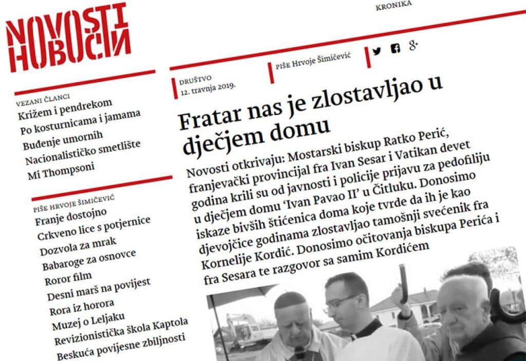 Ilustracija članka: Štićenice optužuju hercegovačkog fratra za seksualno zlostavljanje