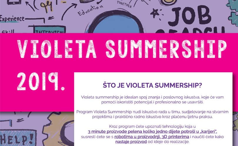 Ilustracija članka: Počele prijave za Violeta Summership 2019.