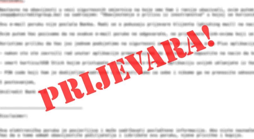 Ilustracija članka: Oprez: Iz UniCredit banke upozoravaju na prijevaru