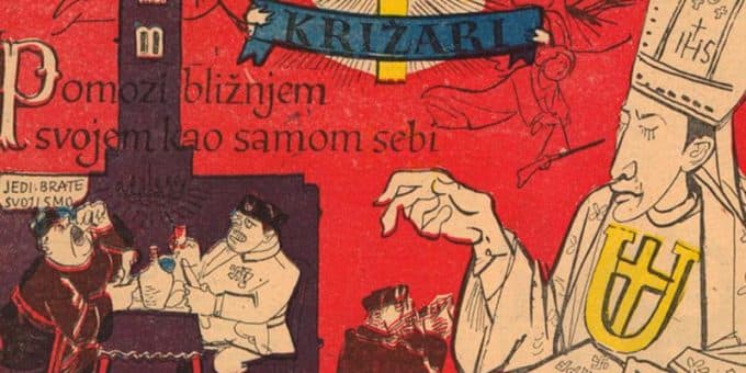 Ilustracija članka: NAJAVA: Izložba „Karikature komunizma Blaženog Alojzija Stepinca“ i prikazivanje dokumentarnog filma o bl. Stepincu iz komunističkog vremena