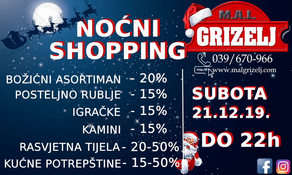 Ilustracija članka: U subotu noćni shopping i veliki popusti u Mal Grizelju