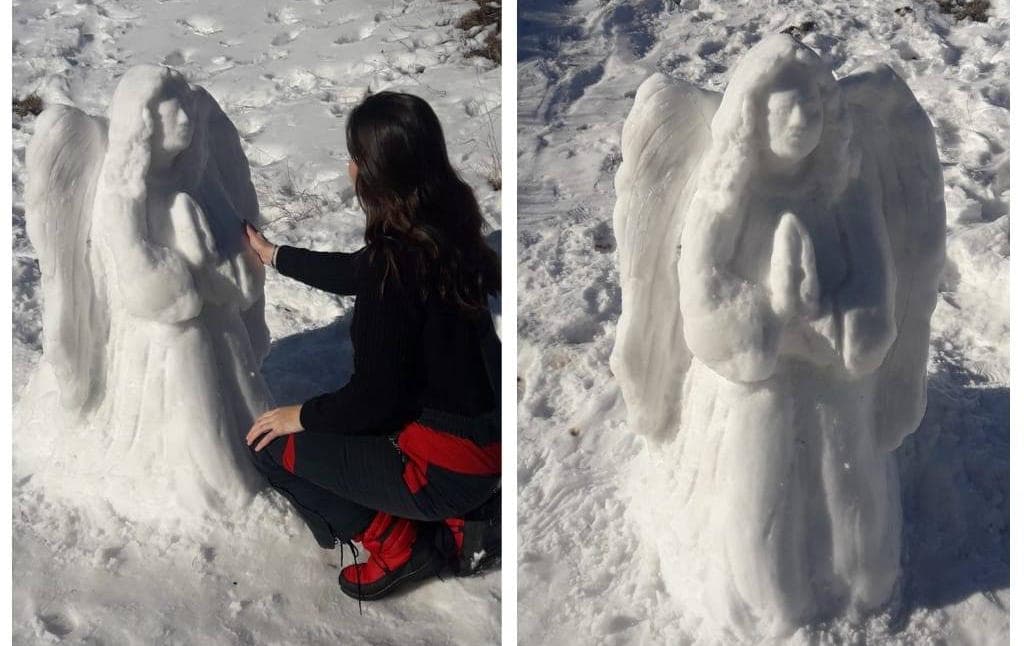 Ilustracija članka: Na Blidinju napravljena skulptura anđela