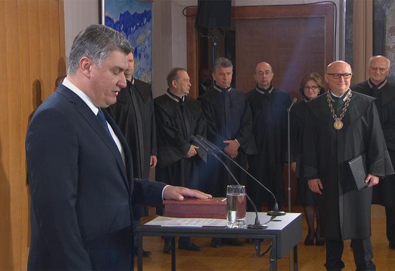 Ilustracija članka: Zoran Milanović prisegnuo za predsjednika: Tako mi Bog pomogao!