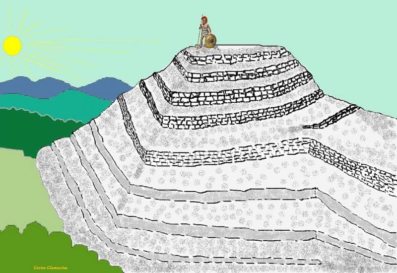 Ilustracija članka: Zaboravljena monumentalna gradina u Gornjim Mamićima