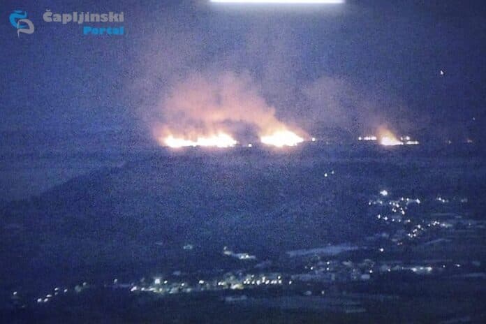 Ilustracija članka: Gori Hutovo blato – opožarena velika površina parka