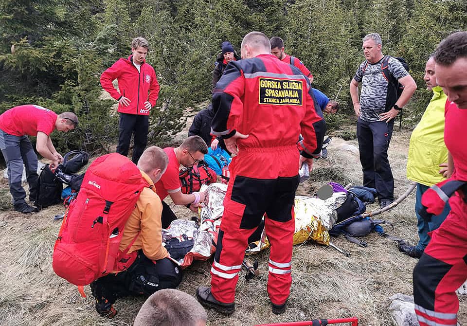 Ilustracija članka: Na Čvrsnici spašena žena