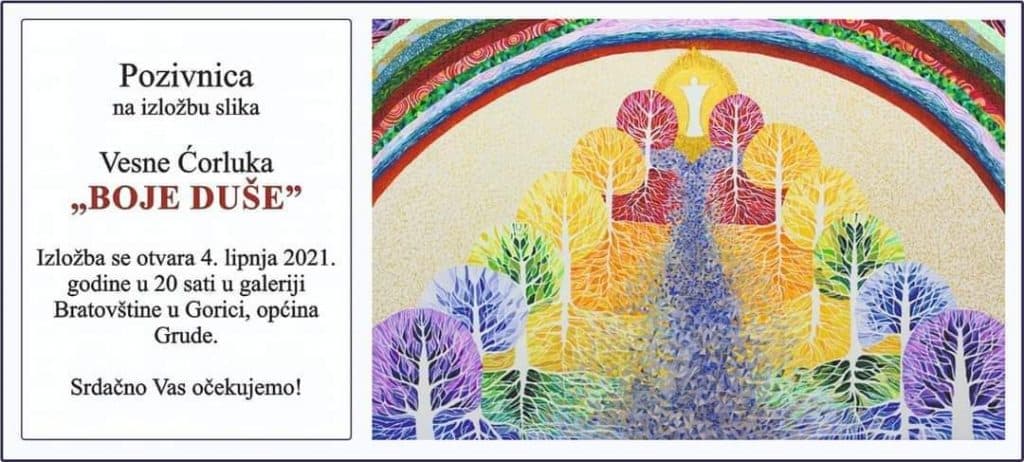 Ilustracija članka: U Gorici izložba slika “Boje duše” umjetnice Vesne Ćorluka