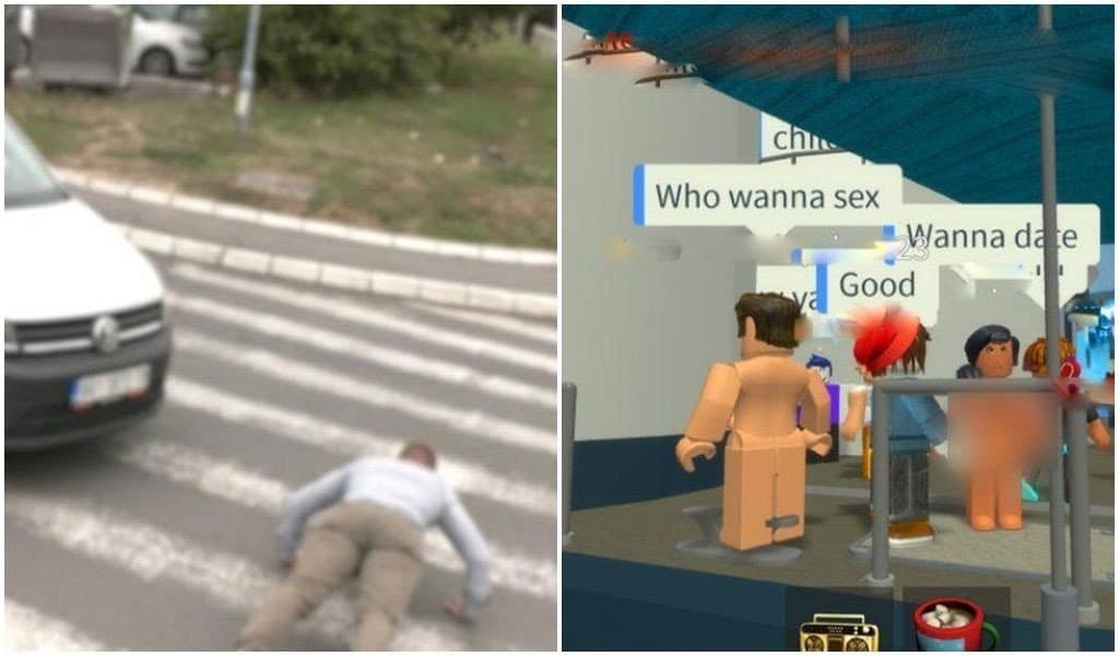 Ilustracija članka: Opasni trendovi: Djeca u Hercegovini legnu na pločnik i čekaju automobil, igrice sa striptizetama i perverzijama