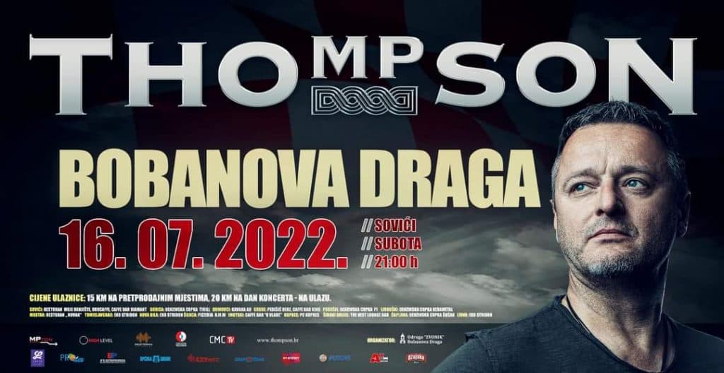 Ilustracija članka: Marko Perković Thompson najavio koncert u Bobanovoj Dragi