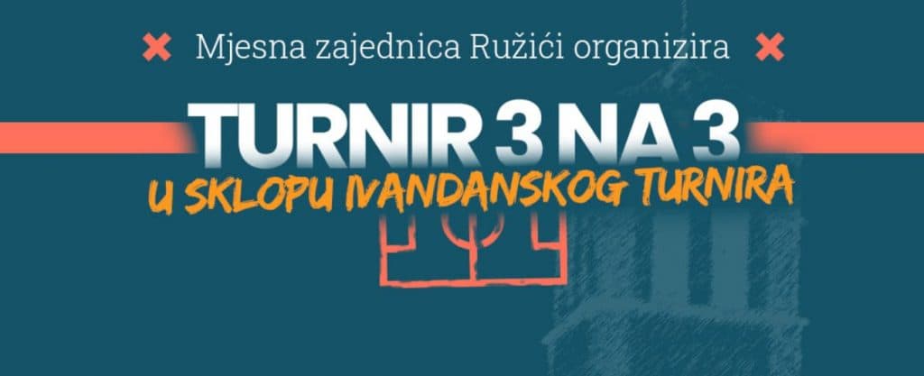 Ilustracija članka: Večeras u Ružićima počinje turnir 3 na 3