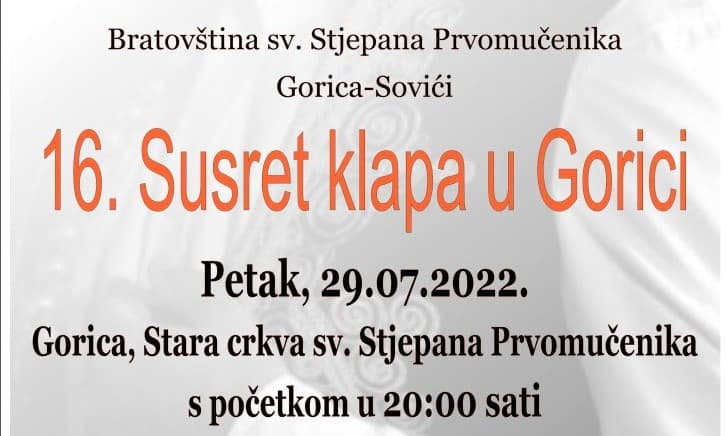 Ilustracija članka: NAJAVA: 16. Susret klapa u Gorici