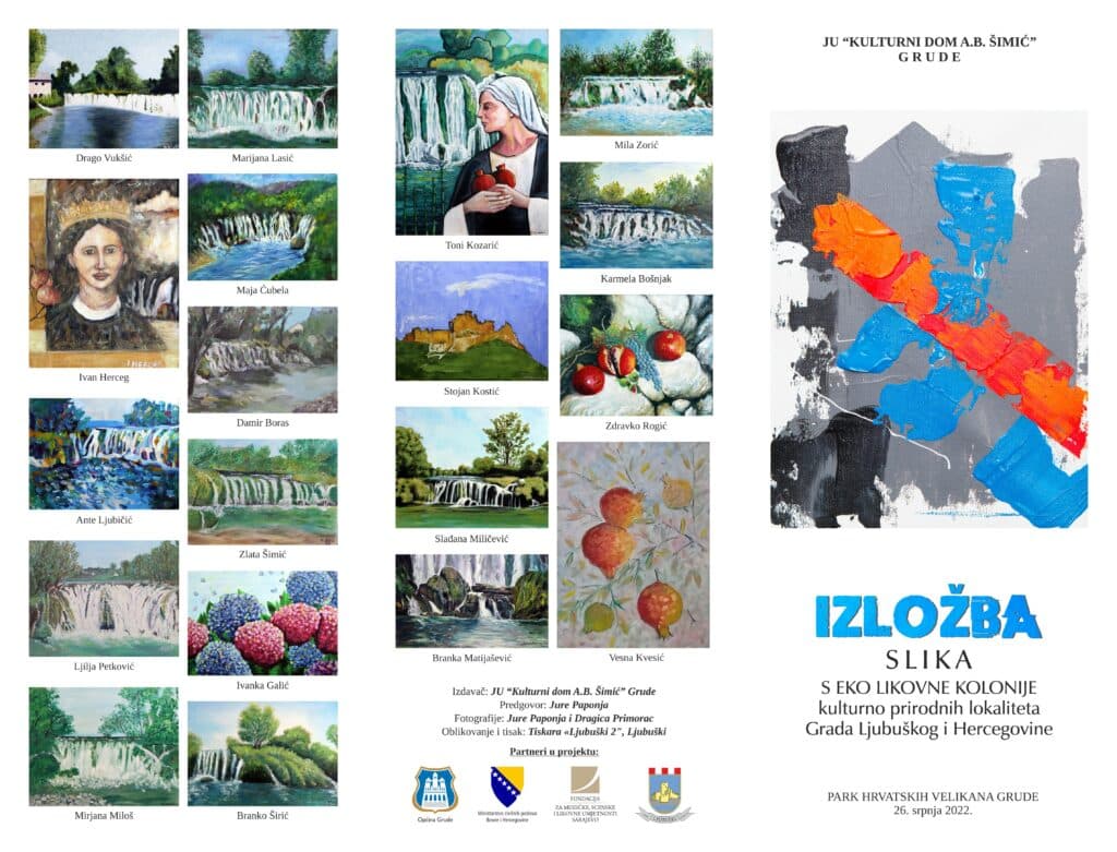 Ilustracija članka: NAJAVA: Izložba slika s Eko likovne kolonije kulturno prirodnih lokaliteta Grada Ljubuškog i Hercegovine