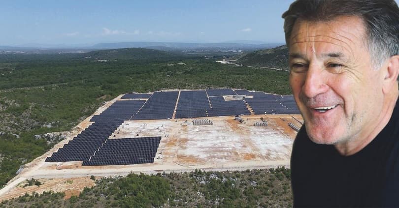 Ilustracija članka: Mamić se u Hercegovini ozbiljno posvetio izgradnji farme solarnih ćelija