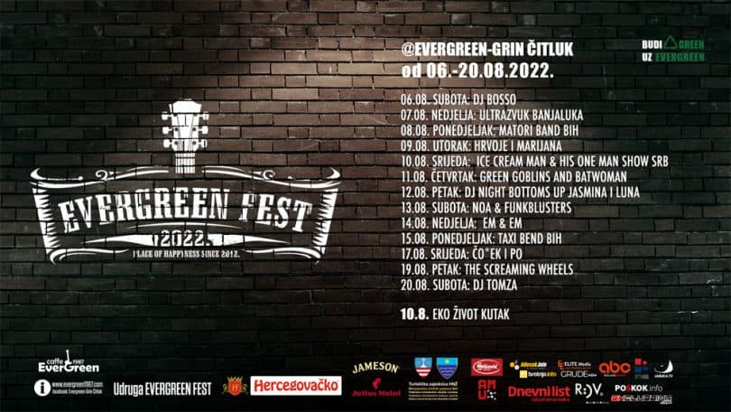 Ilustracija članka: Pogledajte program 11. Evergreen Festa