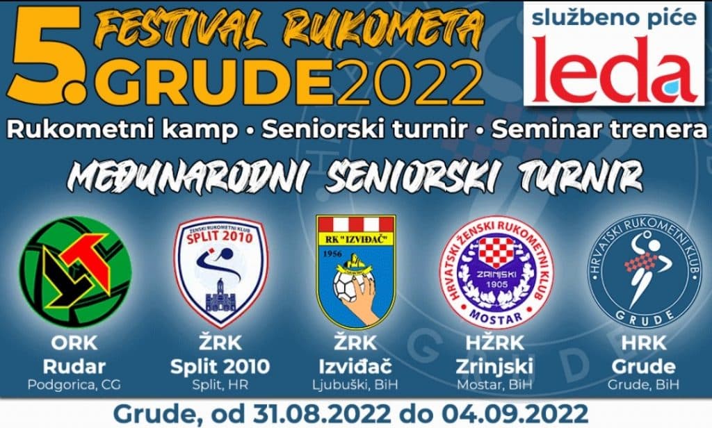 Ilustracija članka: Pogledajte detaljan program 5. festivala rukometa – Grude 2022.