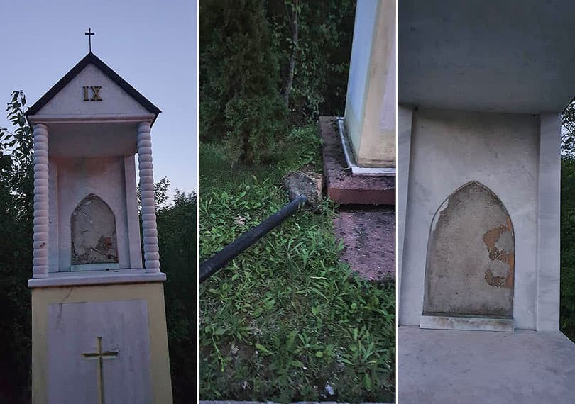 Ilustracija članka: Oskvrnuto šest postaja Križnog puta nedaleko Tuzle