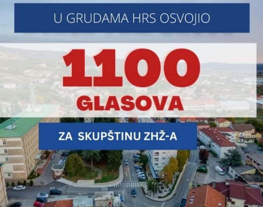 Ilustracija članka: HRS Grude zahvalio biračima: “Glas u Grudama vrijedi!”
