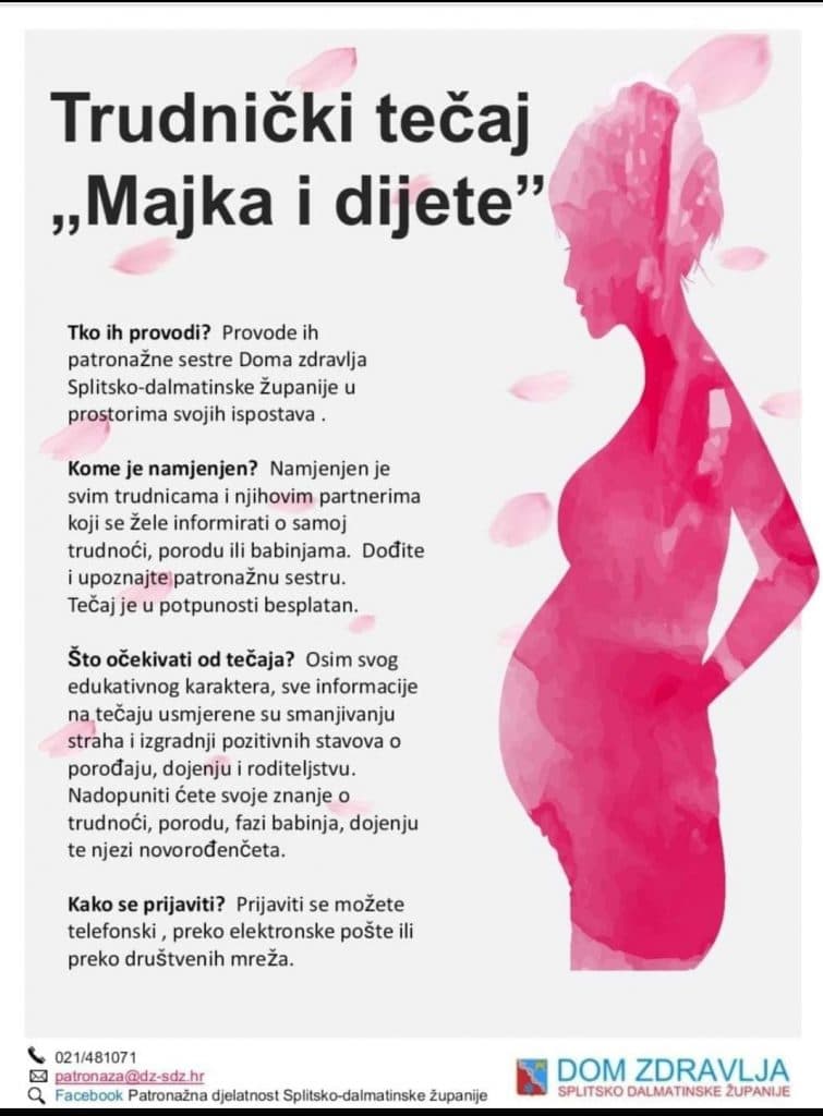 Ilustracija članka: Imotski: Besplatan tečaj za trudnice “Majka i dijete”