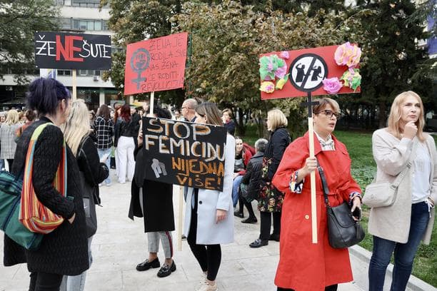 Ilustracija članka: Diljem BiH prosvjedi žena zbog nasilja