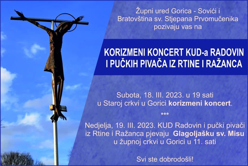 Ilustracija članka: NAJAVA: Korizmeni koncert KUD-a Radovin i pučkih pivača iz Rtine i Ražanca