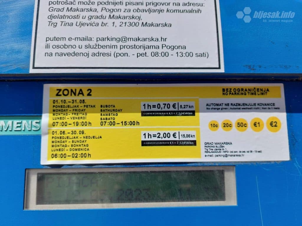 Ilustracija članka: Ovo ljeto vas očekuju paprene cijene parkinga na Makarskoj rivijeri