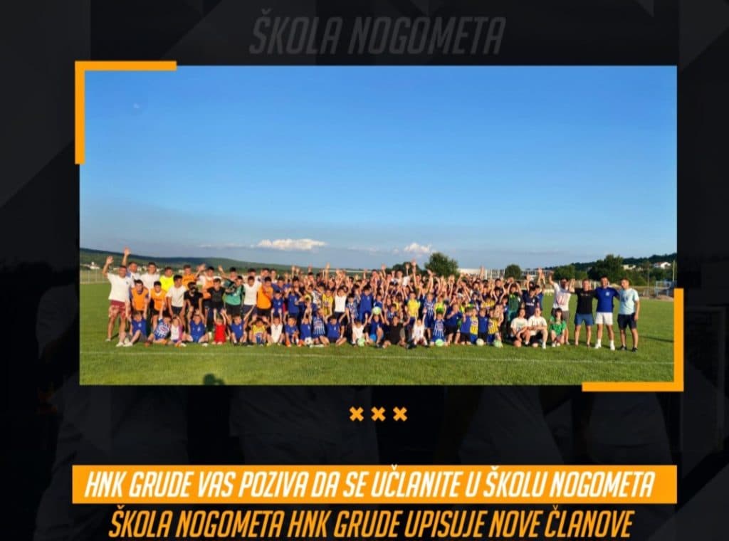 Ilustracija članka: HNK Grude poziva dječake i djevojčice u školu nogometa