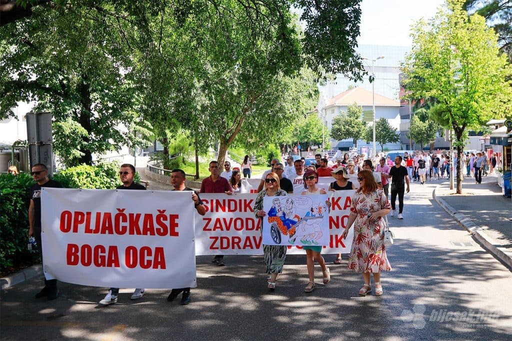 Ilustracija članka: Tisuće zdravstvenih radnika na ulicama Mostara – zdravstvo bi moglo biti u kolapsu!