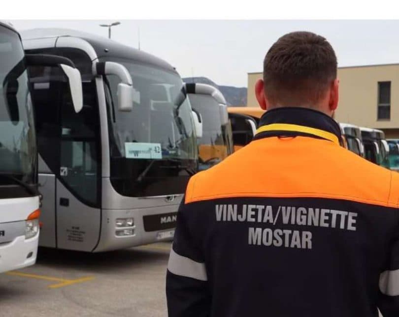 Ilustracija članka: Više od 350 tisuća KM od prodaje vinjeta za turističke autobuse u Mostaru